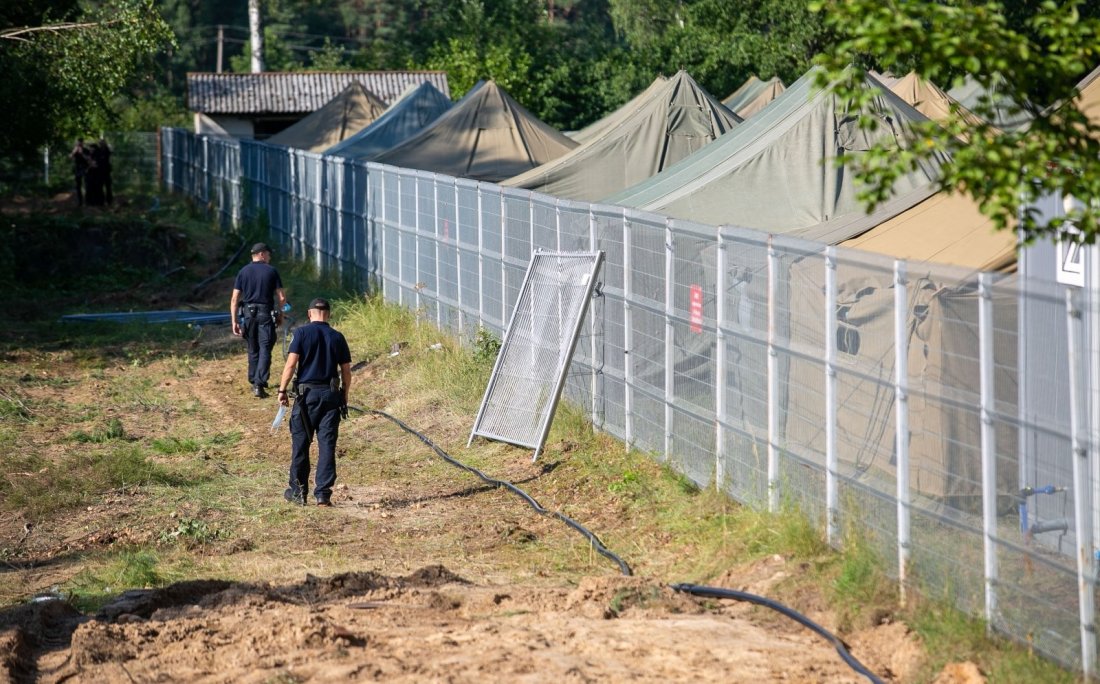 С полигона в Руднинкай в воскресенье сбежали 7 нелегалов