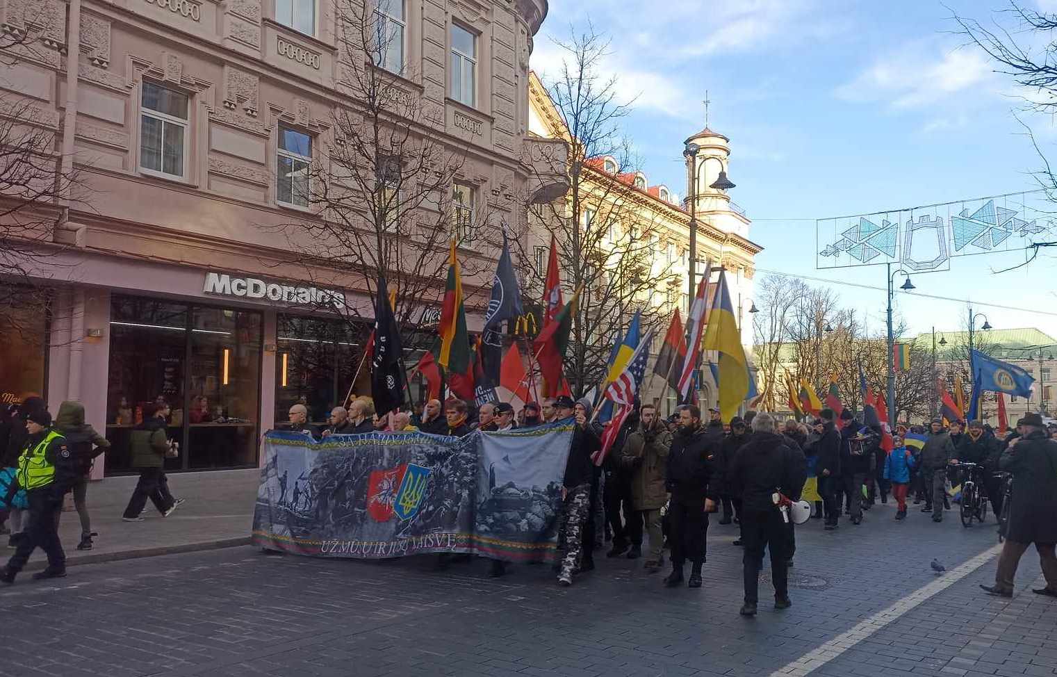 В Вильнюсе состоялось шествие националистов