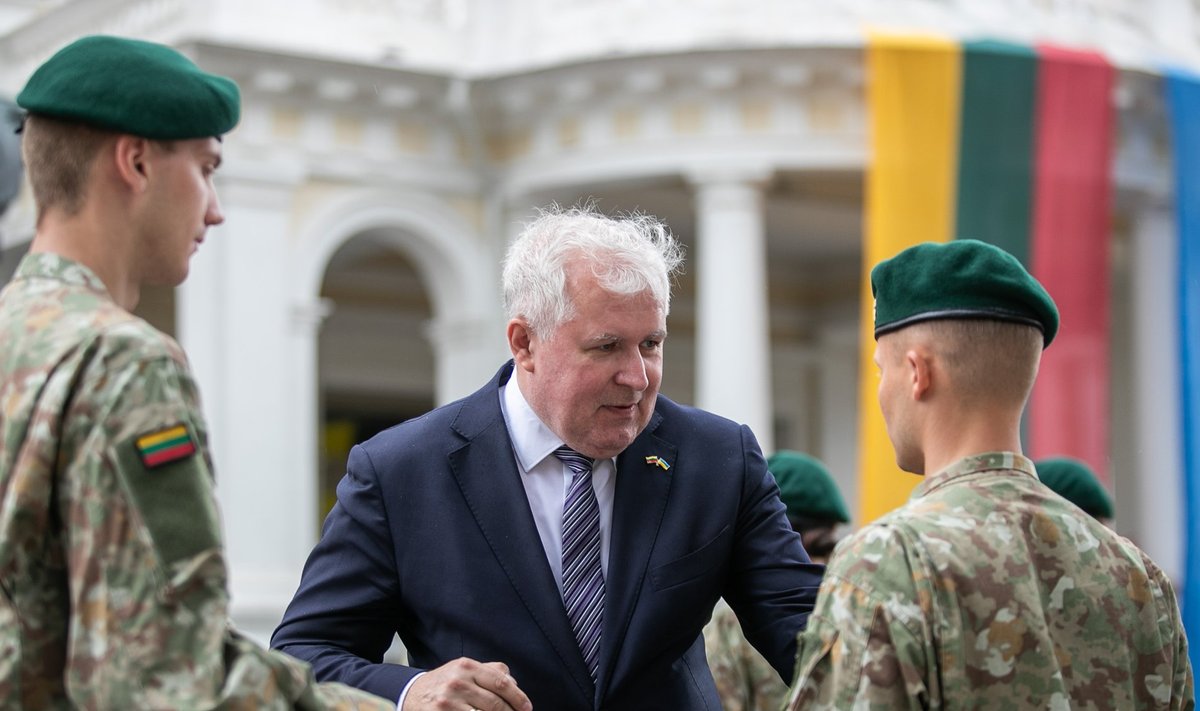 Министр обороны края А. Анушаускас: «Мы обеспечили непрерывное военное присутствие США в Литве»