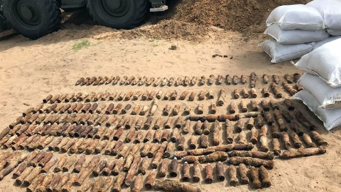 В Таурагском районе 4 дня проходила операция по обезвреживанию снарядов ВМВ