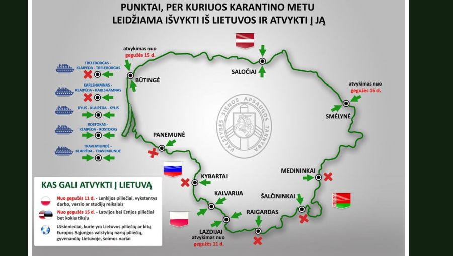 С 11 мая по работе, предпринимательским делам и по учебе можно въехать в Польшу, с 15 мая – в Латвию и Эстонию