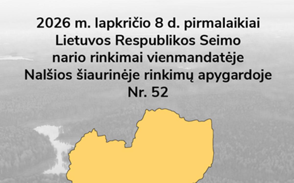 Susipažinkite su kandidatų į Seimo narius Nalšios šiaurinėje apygardoje rinkimų programomis